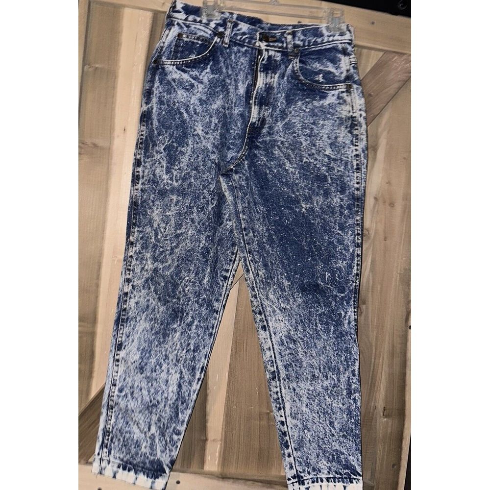 Vintage Chic Acid Washed Jeans 80s~90s~Size 14 Petite P‎ MADE IN USA!
